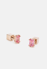 Swarovski CHROMA STUD EARRINGS CUSHION CUT - Náušnice - pink