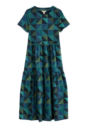 Seasalt Cornwall, SEASALT CORNWALL S/S LEADING LIGHTS DRESS - Robe en jersey - teal  blanket geo estuary