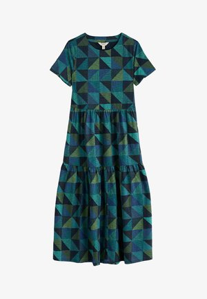 Seasalt Cornwall, SEASALT CORNWALL S/S LEADING LIGHTS DRESS - Robe en jersey - teal blanket geo estuary