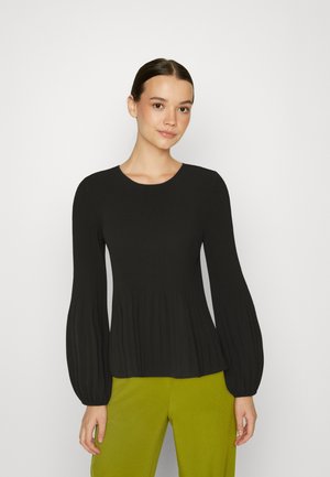 ONLY ONLMULAN PLISSE - Μπλούζα - black