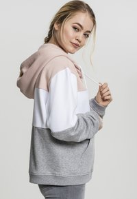 Urban Classics Jersey con capucha - pink/white