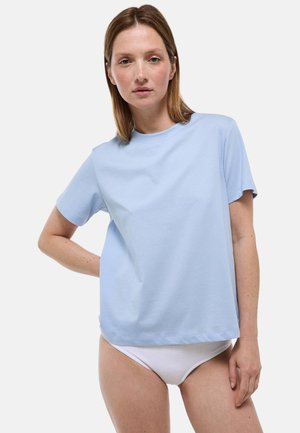 Monoprix, T-shirt basique - celeste