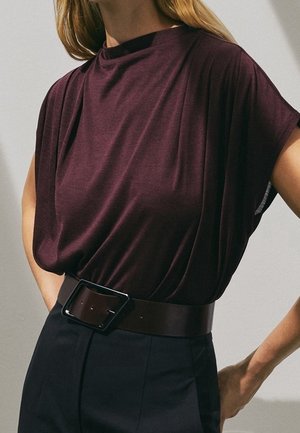 Bluse - bordeaux