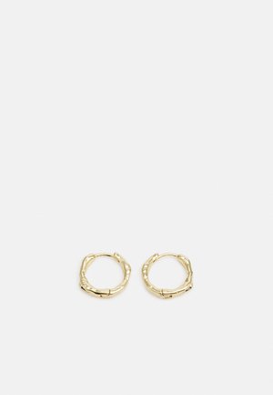 EDDY SHAPED SMALL HOOPS - Auskari - gold-coloured