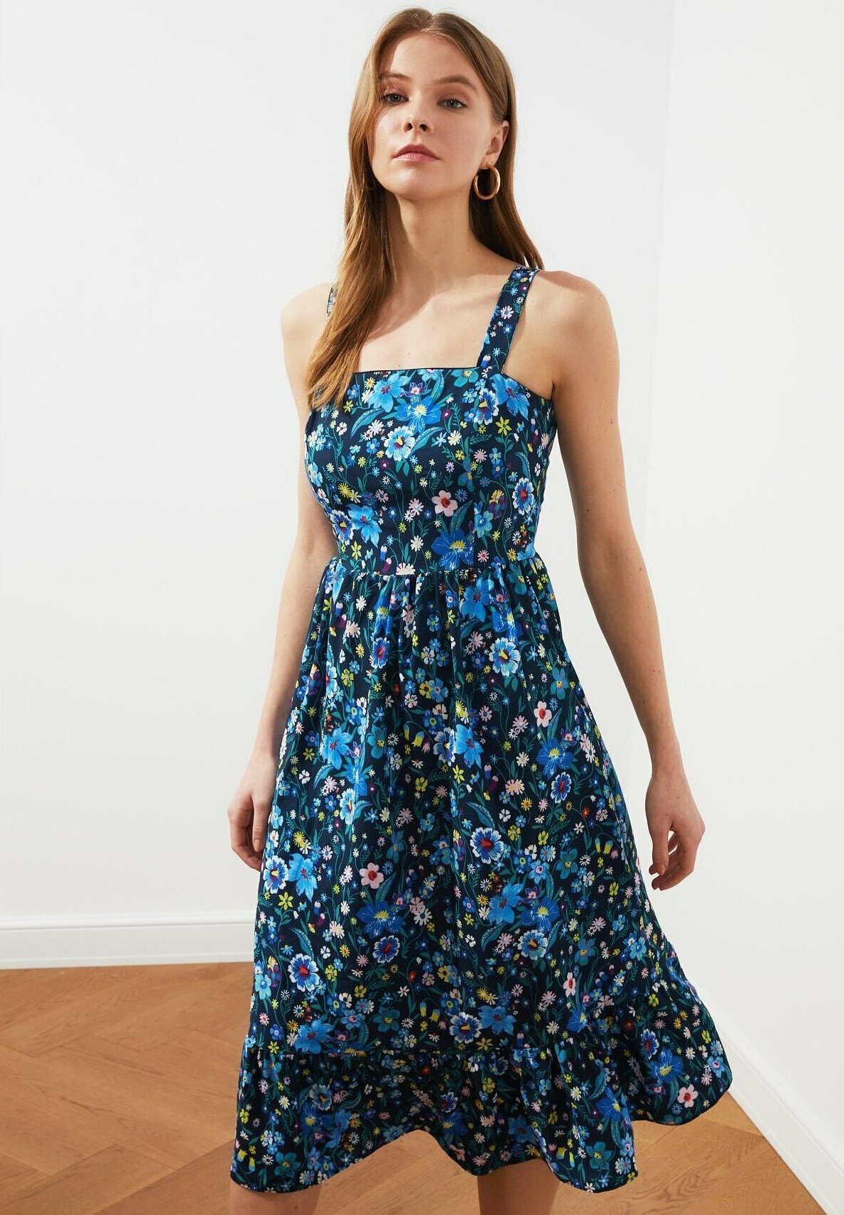 navy blue day dress