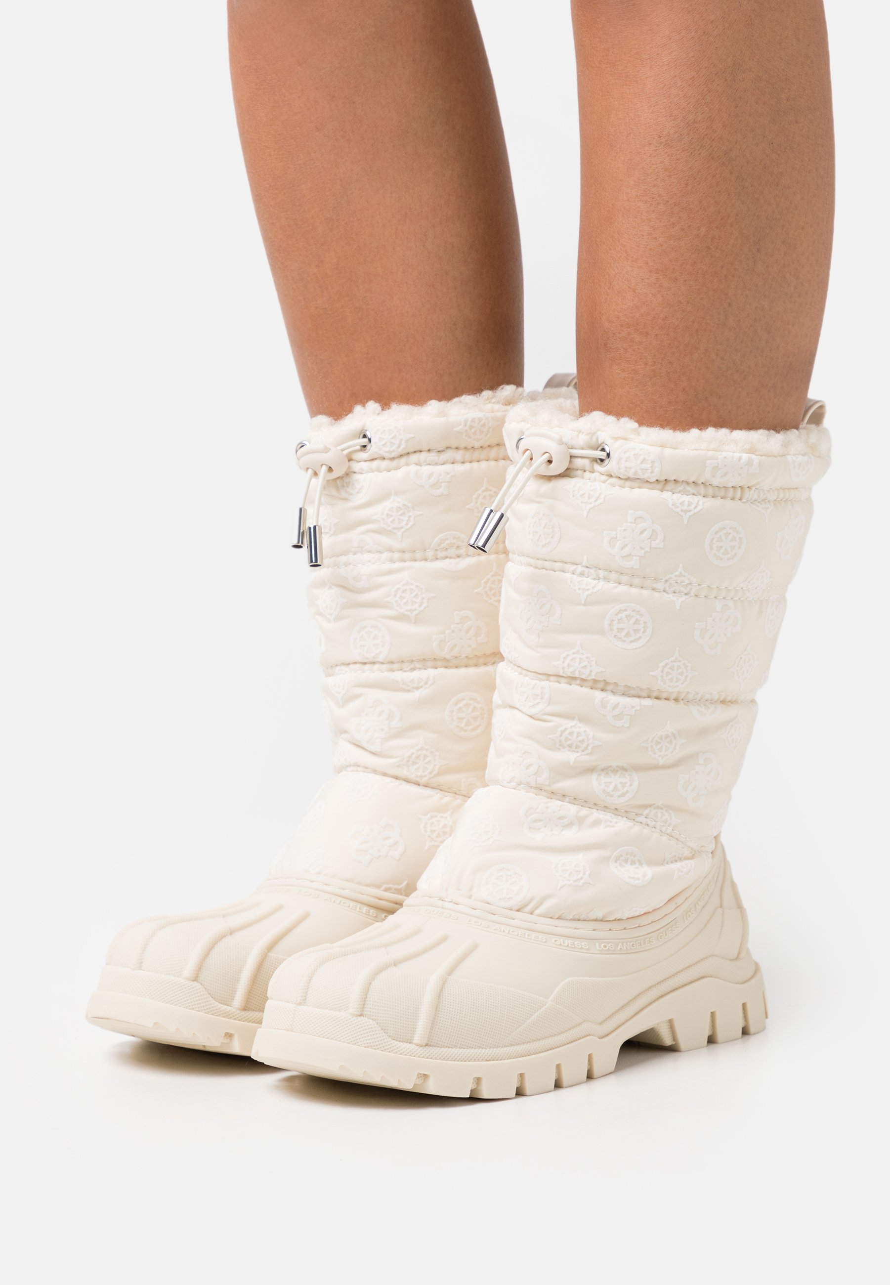 Guess AMORO - Snowboots - cream/crème - Zalando.nl