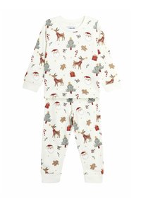 JoJo Maman Bébé CHRISTMAS PRINT REGULAR FIT SET - Pigiama - cream