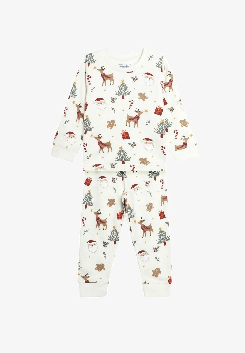 JoJo Maman Bébé CHRISTMAS PRINT REGULAR FIT SET - Pigiama - cream