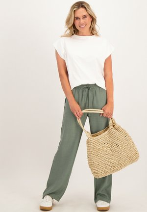 JE M'APPELLE JE M'APPELLE - DAMES -   STRAIGHT FIT BROEK - - Broek - groen
