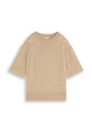TOM TAILOR, T-Shirt basic - gravel beige melange