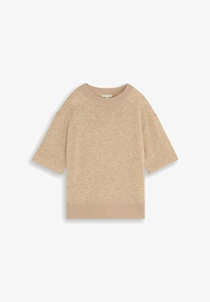 TOM TAILOR, T-shirt basic - gravel beige melange