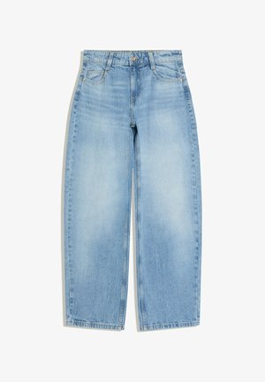 Bershka, LOW-RISE BARREL - JEANS - Wide Leg - light blue