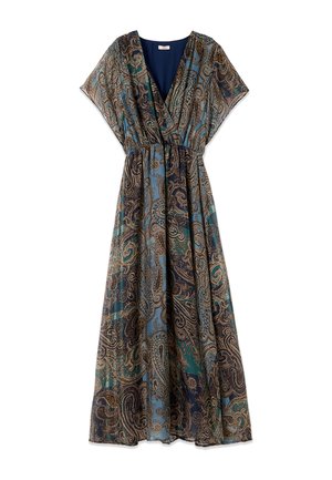 Oltre, VESTITO FLARE FANTASIA - Maxi-jurk - marrone