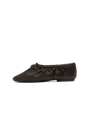 Massimo Dutti, GATHERED FLAT SHOE - Klassischer Ballerina - dark brown