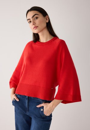3/4 ARM  WEIT - Strickpullover - tulip red