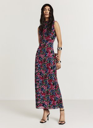 Calliope SMANICATO CON ARRICCIO - Vestito lungo - var fucsia