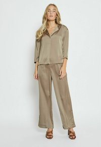 Desires ELKE V-NECK 3/4 SLEEVE - Palaidinė - iron