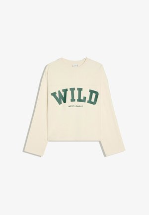 Bershka, PRINTED ROUND NECK - SWEATSHIRT - Sweatshirt - white