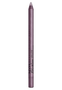 NYX Epic Wear Liner Stick di colore viola metallico, forma cilindrica; finitura lucida con marchio stampato in nero. Punta affilata per un'applicazione precisa.