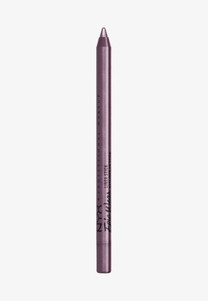 NYX Epic Wear Liner Stick in metallic paars, cilindrische vorm; glanzende afwerking met branding in het zwart gedrukt. Spitse punt voor nauwkeurige applicatie.
