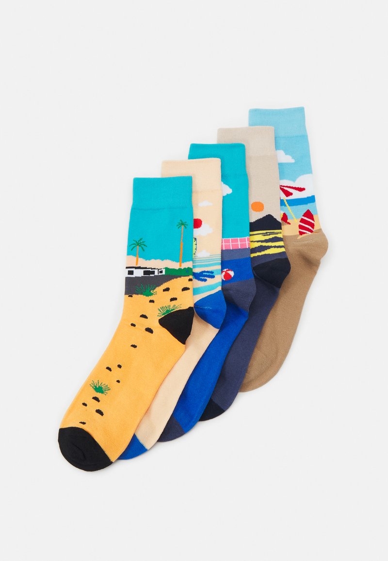 Jack & Jones JACSCENERY SOCKS 5 PACK Socken apricot ice/orange