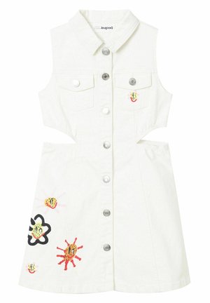 Robe en jean - white