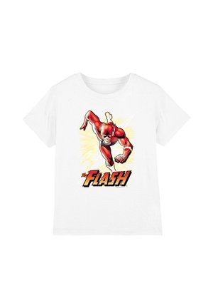 Cotton Soul, JLA FLASH YELLOW UNISEX - Print T-shirt - white