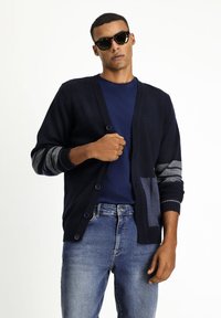 Cardigan - medium navy blue