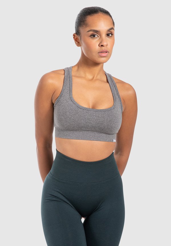LOUISA RACERBACK YOGA - Sport-BH mit mittlerer Stützkraft - anthrazit melange