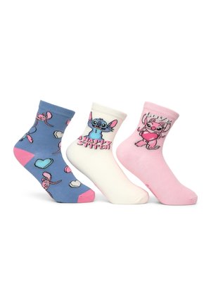 Terranova, CALZETTERIA CON STAMPA PACK 3 - Pedulini - rosa