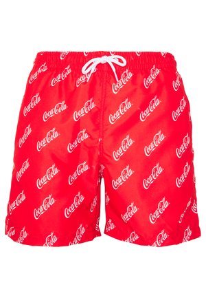 Mister Tee COCA COLA - Plavecké šortky - red