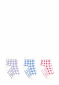 JoJo Maman Bébé - 3-PACK GINGHAM REGULAR FIT - Chaussettes - pink Image miniature 1