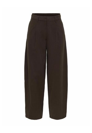 JDY, TROUSERS JDYMILENA TAPERED FIT TROUSERS - Pantalon classique - chocolate plum