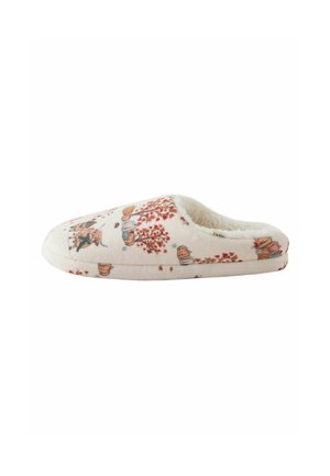 Next, REGULAR FIT - PLUSH MULE PRINTED SLIPPERS - Papuče - cream orange