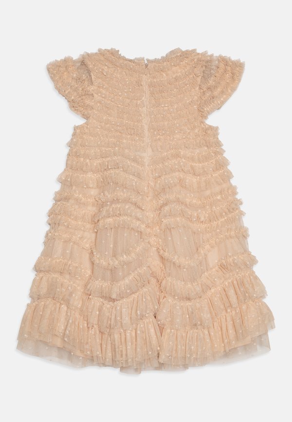 WILD ROSE RUFFLE KIDS DRESS - Cocktail dress / Party dress - antique gold3