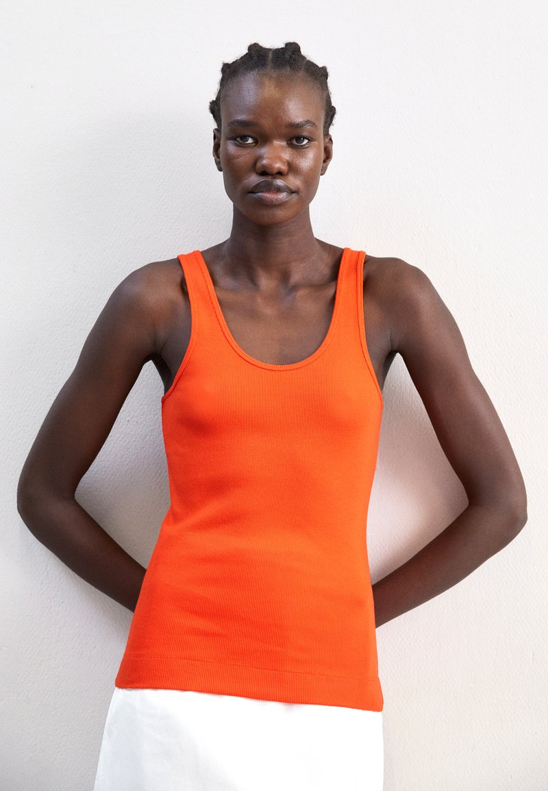 Débardeur Orange Pour Fille - Taille 3 Ans, Occasion En Très Bon état (TBE)