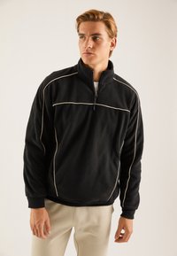 Pier One - Fleecepullover - black Thumbnail-Bild 1