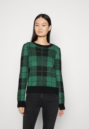 ONLCHICA O-NECK - Pulóver - green bee/black