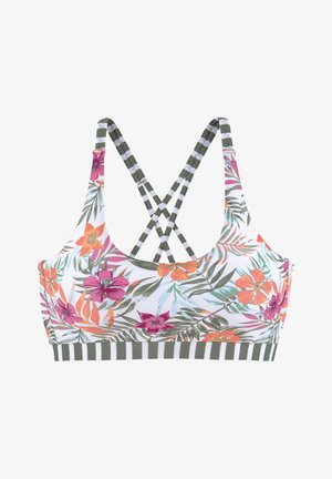 Venice Beach Bikini-Top - weiß bedruckt