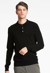 Lindbergh - LONG SLEEVE  - Polo shirt - black Thumbnail Image 1