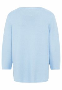 Olsen MIT RUNDHALSAUSSSCHNITT - Strickpullover - hellblau