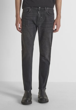 Antony Morato JEANS JIMI SLIM CROPPED FIT IN BLACK BLACK DENIM - Vaqueros tapered - black