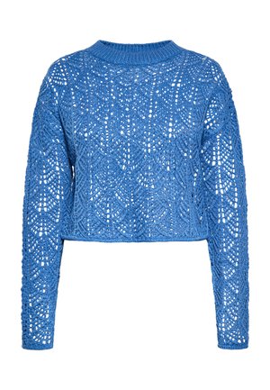 Strickpullover - blau
