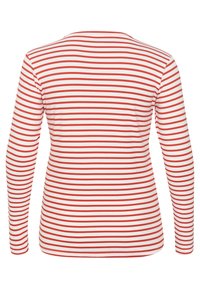 Kaffe Curve KCLIA - Long sleeved top - chalk fiery red-black heart