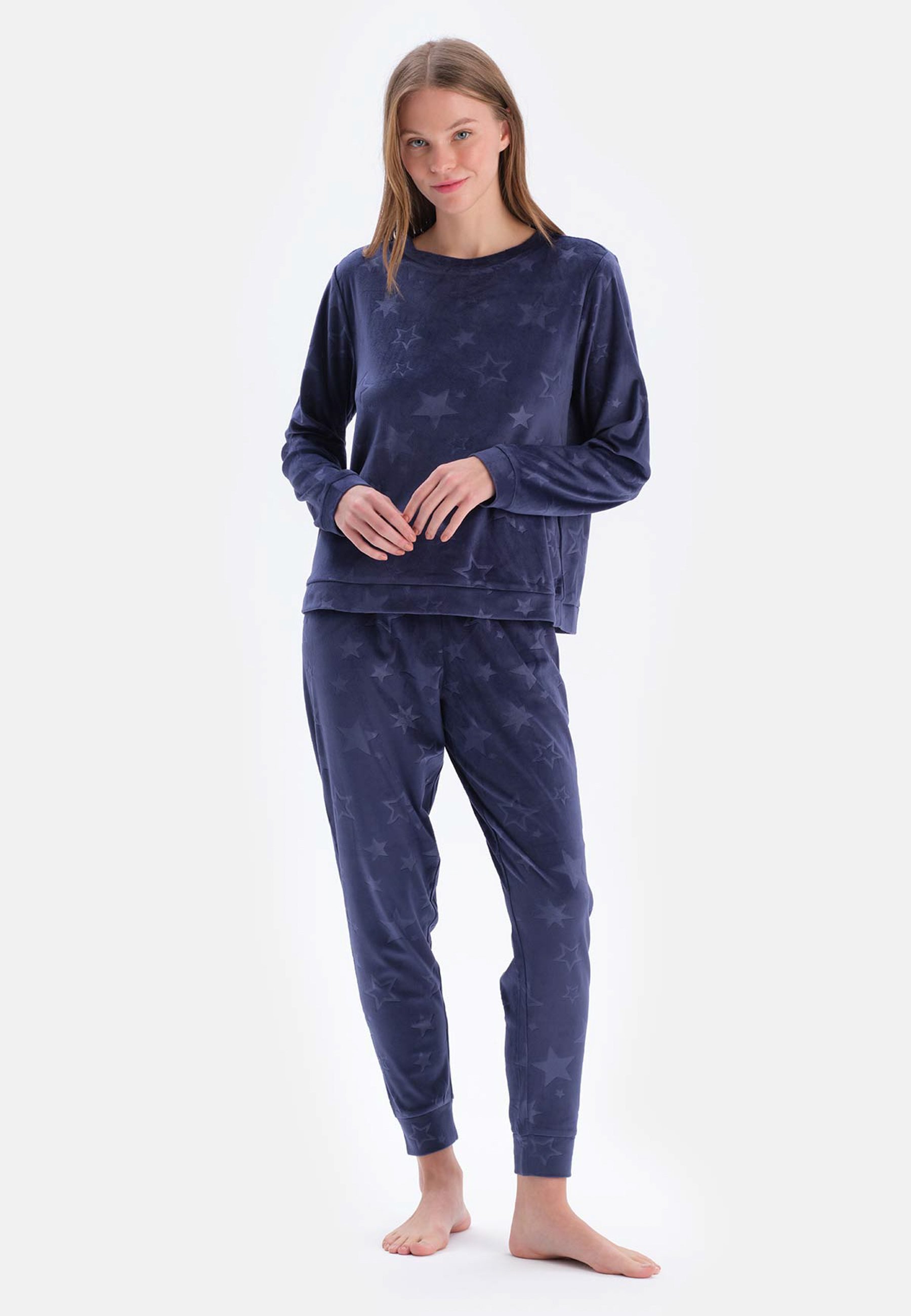 Dagi Camicia Pigiama Donna In Viscose A Righe - Top Maniche Lunghe, Bianco, Lavabile In Lavatrice, Collezione The New Silver - 5