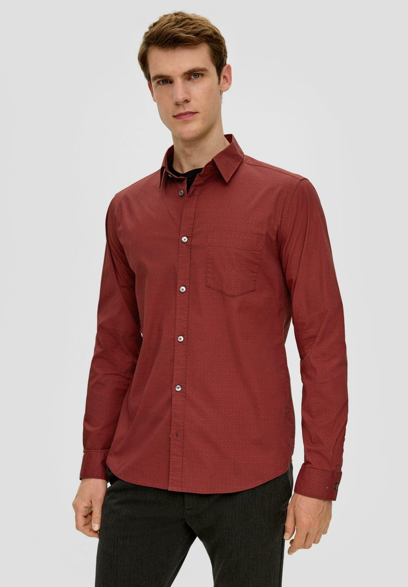s.Oliver STRETCH - Camicia - rot