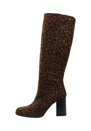 High Heel Stiefel - print