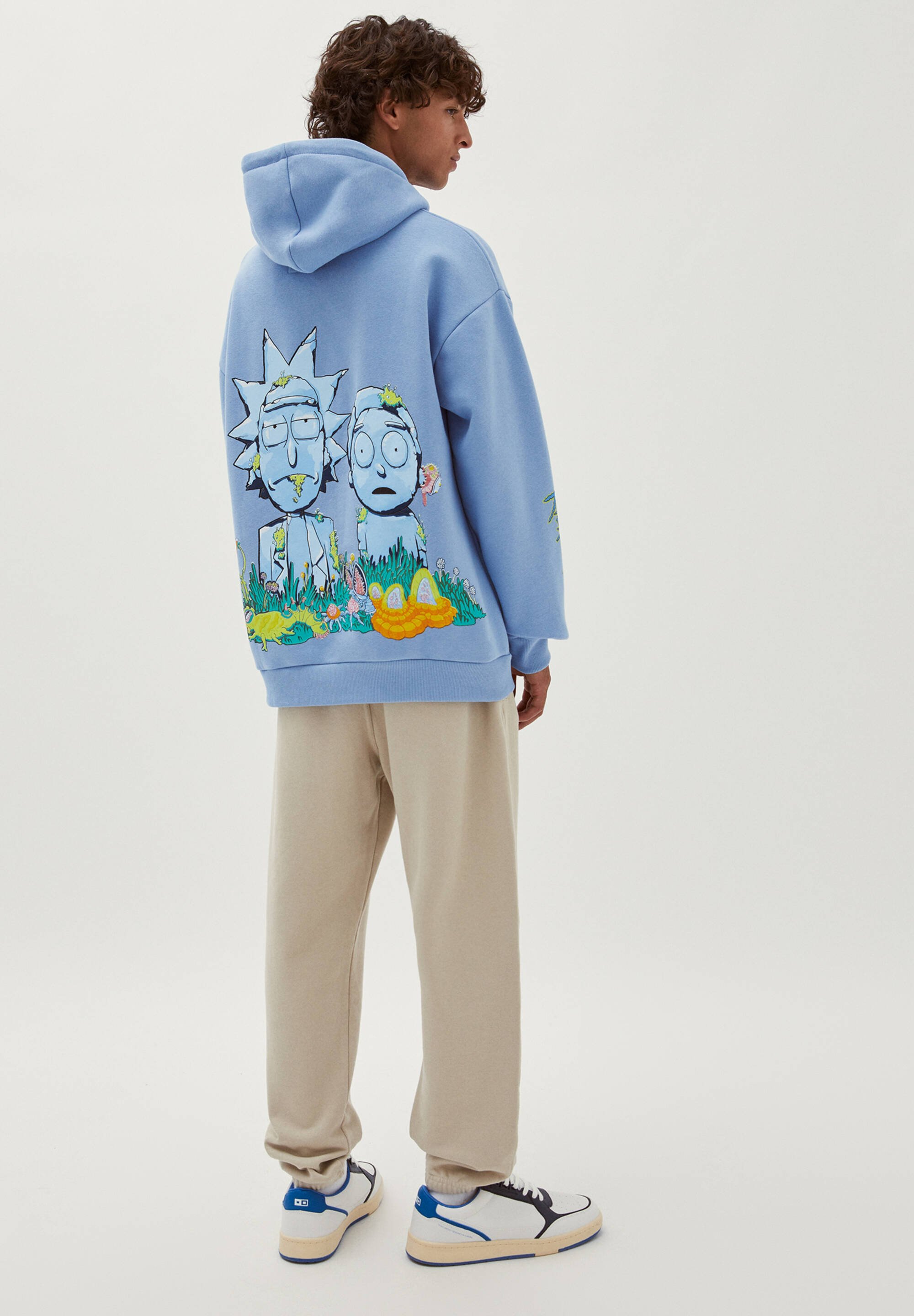 hoodie with oversized hood mens