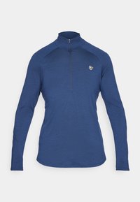 Norrøna FEMUND PUREULL ZIP NECK - Top s dlouhým rukávem - indigo night