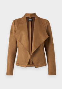 ONLJOLINE DRAPY JACKET - Jakna od umjetne kože - cognac